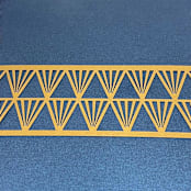 "Laser Cut Belly Band - Antique Gold - Marilyn Pattern - pack of 25" - Belly Bands in gold by Artifacture