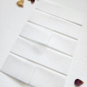 "1.5" x 11" Pre-Folded Vellum Jacket for 5"x7" Invitations, Set of 10" - Belly Bands in natural by MC silverlinings