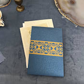 "Laser Cut Belly Band, Claire Pattern in Antique Gold, Set of 25" - Belly Bands in gold by Artifacture