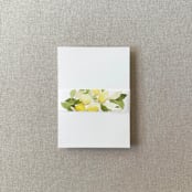 "Lemon Vellum Belly Band | For Petite 4.25x6" Invitations | Set of 10" - Belly Bands in yellow by Cotton and Bow