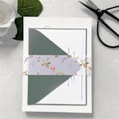 "Wildflower Dreams | Pack of 25 Floral Vellum Wraps" - Belly Bands in multicolor by Nikki Turner