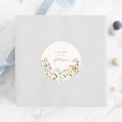 "Meadow flowers" - Baby Shower Stickers in Vanilla by Jennifer Wick - For Scale