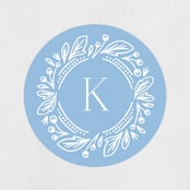 "Arch" - Baby Shower Stickers in Powder by Jen Owens - Close-Up