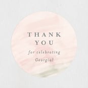 "Abstracted Arch" - Baby Shower Stickers in Spring by Carolyn MacLaren - Close-Up