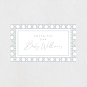 "Boho Frame" - Baby Shower Stickers in Dove by Tamara Hilje - Close-Up