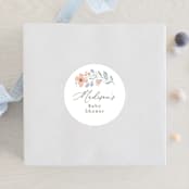 "garden bunnies" - Baby Shower Stickers in Petal by Karidy Walker - For Scale