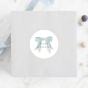 "Eyelet" - Baby Shower Stickers in Cloud by Laura Hankins - For Scale