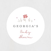 "Sweet Farm" - Baby Shower Stickers in Poppy by Carolyn MacLaren - Close-Up