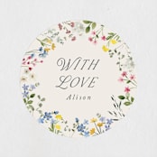 "belle" - Baby Shower Stickers in Meadow by Petra Kern - Close-Up