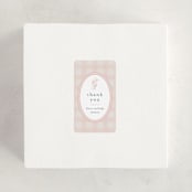 "Delicate Bloom" - Baby Shower Stickers in Ballet Slipper by Jessica Williams - For Scale