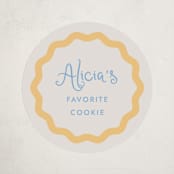 "Augusta" - Baby Shower Stickers in Melon by Megan Davis - Close-Up