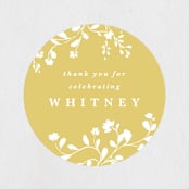 "Briar" - Baby Shower Stickers in Sunshine by Kate Ahn - Close-Up