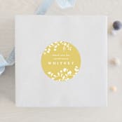 "Briar" - Baby Shower Stickers in Sunshine by Kate Ahn - For Scale