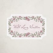 "Baby in Bloom." - Baby Shower Stickers in Heather by Jenna Holcomb - Close-Up