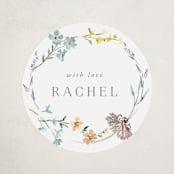 "Gentle Wildflower" - Baby Shower Stickers in Meadow by Petra Kern - Close-Up