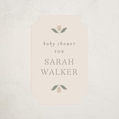 "scandinavian flower" - Baby Shower Stickers in Blush by Sara Hicks Malone - Close-Up