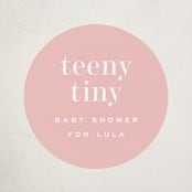 "itsy" - Baby Shower Stickers in Sweet Pink by Sara Hicks Malone - Close-Up