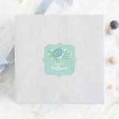 "Under The Sea" - Baby Shower Stickers in Deep Sea by Jennifer Wick - For Scale