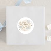 "Moon and stars" - Baby Shower Stickers in Latte by Creo Study - For Scale