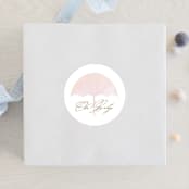 "gilded shower" - Baby Shower Stickers in Rose by Phrosné Barwood - For Scale