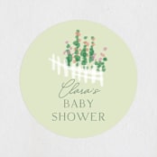 "sweet countryside" - Baby Shower Stickers in Meadow by Rebecca Durflinger - Close-Up