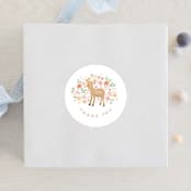 "Banner announcement" - Baby Shower Stickers in Petal by Jennifer Wick - For Scale