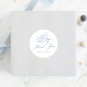 "Parisian Garden" - Baby Shower Stickers in Sky by Kristen Smith - For Scale