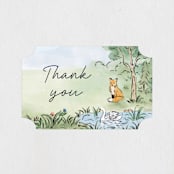 "A Woodland Adventure" - Baby Shower Stickers in Forest by Elly - Close-Up
