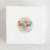 "Elephant Parade" - Baby Shower Stickers in Cream by Harriet Richter - For Scale