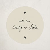 "Doodle Sip and See" - Baby Shower Stickers in Ivory by Stephanie Heinrich Godbout - Close-Up