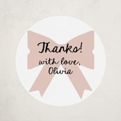 "Gift" - Baby Shower Stickers in Blush by AK Graphics - Close-Up