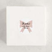 "Gift" - Baby Shower Stickers in Blush by AK Graphics - For Scale