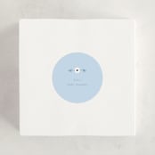 "Mom Era" - Baby Shower Stickers in Aqua by Baumbirdy - For Scale