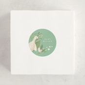 "Storybook" - Baby Shower Stickers in Mint by Jennifer Wick - For Scale