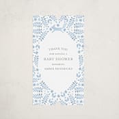 "Foxy Baby Shower" - Baby Shower Stickers in Denim by Hallie Fischer - Close-Up