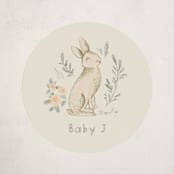 "Vintage woodland" - Baby Shower Stickers in Ginger by Creo Study - Close-Up