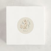 "Vintage woodland" - Baby Shower Stickers in Ginger by Creo Study - For Scale