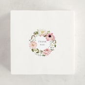 "Timeless Blooms" - Baby Shower Stickers in Peony by Susan Moyal - For Scale