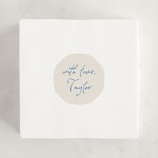 "ribbon bow drawing" - Baby Shower Stickers in Dusty Blue by Cass Loh - For Scale