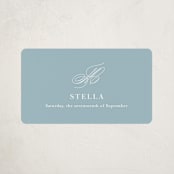 "Polished" - Baby Shower Stickers in Powder Blue by Jennifer Postorino - Close-Up