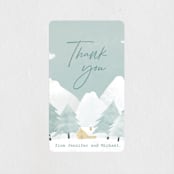 "Calm Winter" - Baby Shower Stickers in Frost by Adelyn T. - Close-Up