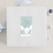 "Calm Winter" - Baby Shower Stickers in Frost by Adelyn T. - For Scale