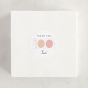 "100 days" - Baby Shower Stickers in Blush by Alethea and Ruth - For Scale