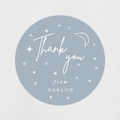 "Baby It's Cold Outside" - Baby Shower Stickers in Snow by Maja Cunningham - Close-Up