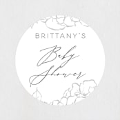 "Enchant" - Baby Shower Stickers in Lead by Nicoletta Savod - Close-Up
