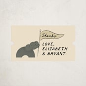 "Little Explorer" - Baby Shower Stickers in Butter by Jenna Holcomb - Close-Up