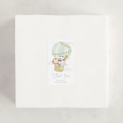 "baby balloon ride" - Baby Shower Stickers in Seafoam by peetie design - For Scale