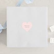 "Whisper" - Baby Shower Stickers in Blush by Sara Hicks Malone - For Scale