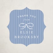 "Dorothy" - Baby Shower Stickers in Cornflower by Erin L. Wilson - Close-Up
