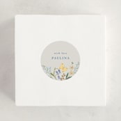 "Baby Flora" - Baby Shower Stickers in Sky by Petra Kern - For Scale